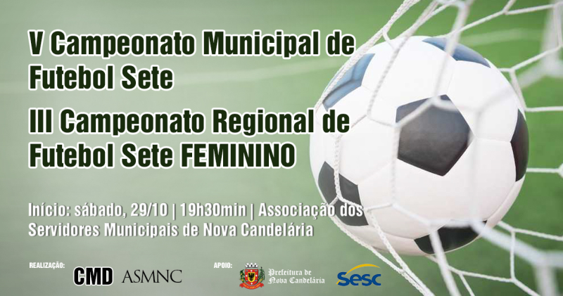 V Campeonato Municipal de Futebol Sete terá início no próximo sábado